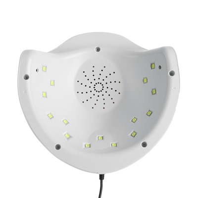 Лампа для маникюра Luazon LUF-06, UV/LED, 15 диодов, 36 Вт, таймер, USB, белая