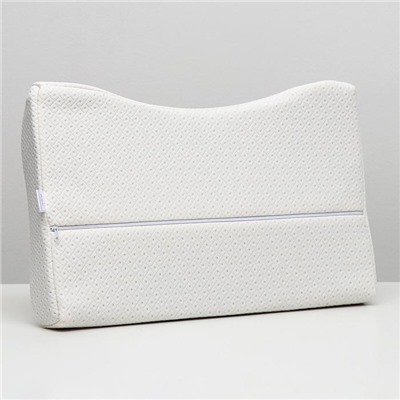 Подушка ортопедическая НТ-ПС-07 «Массажная», для взрослых, с эффектом памяти и выемкой под плечо, 55×36 см, валики 10/7 см