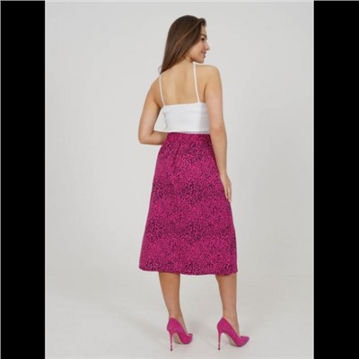 Юбка Хельга (Леопард фуксия)