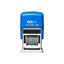 Нумератор-мини автоматический COLOP S 126, высота шрифта 3.8 мм, 6 разрядов