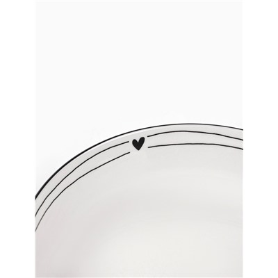 Тарелка суповая керамическая «С любовью», d=20 см, 1000 мл, ручная работа