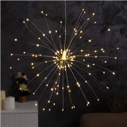 Фигура светодиодная «Салют», от батареек ААx4, 120 LED, свечение теплоё белое