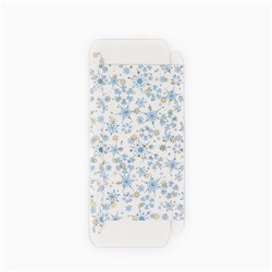 Коробка для шоколада новогодняя «Снежинки», 17×8.5×1.5 см