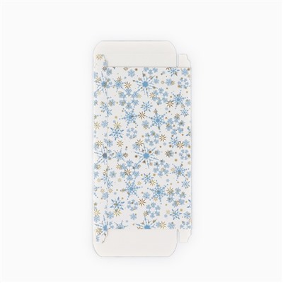 Коробка для шоколада новогодняя «Снежинки», 17×8.5×1.5 см