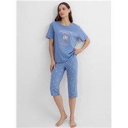 КОМПЛЕКТ ЖЕНСКИЙ (ФУТБОЛКА, БРИДЖИ) 592370