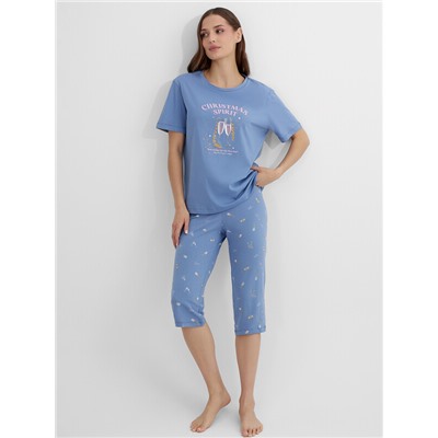 КОМПЛЕКТ ЖЕНСКИЙ (ФУТБОЛКА, БРИДЖИ) 592370