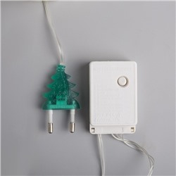 УЦЕНКА Гирлянда «Нить» 5 м с насадками «Шарики цветные», IP20, прозрачная нить, 30 LED, свечение мульти, 8 режимов, 220 В