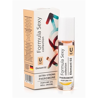 Парфюмерное масло женское с феромонами Formula Sexy Collection Element 02 U107, 8 мл (по мотивам Molecules Escentric 02 (Escentric Molecules)