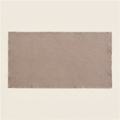 Полотенце вафельное SL HOME: Linen «Саббиа», 40×70 см, бежевое