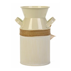 Кашпо - ваза «Гленн», 10×10×19 см, 1.2 л, бежевое