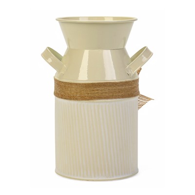 Кашпо - ваза «Гленн», 10×10×19 см, 1.2 л, бежевое