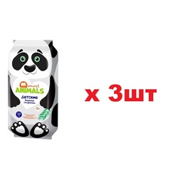 Smart Animals 50шт Салфетки влажные детские с ромашкой и витамином Е 3шт