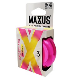 Ароматизированные презервативы Maxus Exotic Mix - 3 шт.