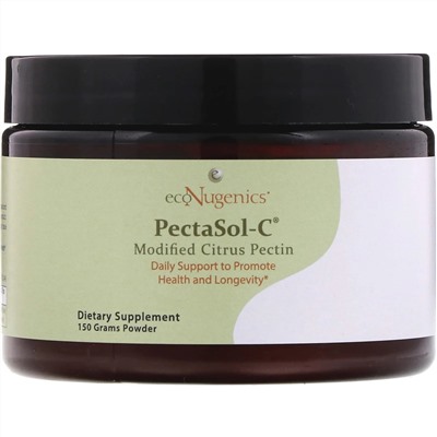 Econugenics, PectaSol-C, модифицированный цитрусовый пектин, порошок, 150 г