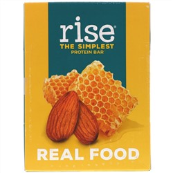 Rise Bar, THE SIMPLEST PROTEIN BAR, Almond Honey, 12 Bars, 2.1 oz (60 g) Each