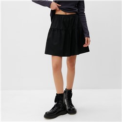 Юбка мини женский MIST, размер 44, чёрный