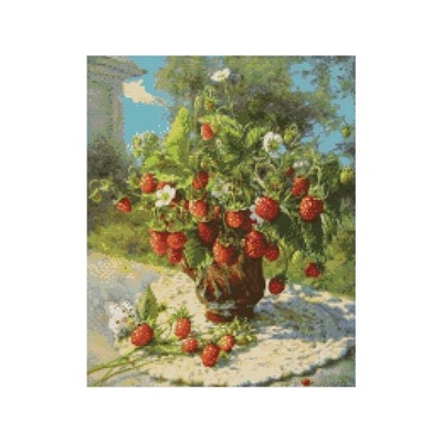 УЦЕНКА Алмазная мозаика «Аромат лета» 50×40, 45 цветов