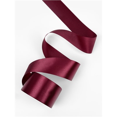 Лента атласная, 50 мм × 23±1 м, винная №165