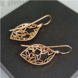 Серьги коллекция "Дубай" покрытие позолота, 761905, арт.214.243