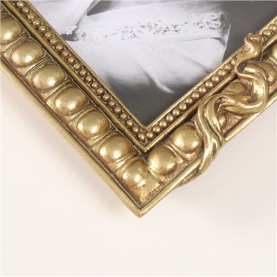 Фоторамка для фото 10×15 см «Ангел», полистоун под золото, 24.5×15.5×4 см