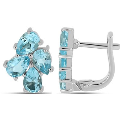 Серьги, топаз, Мимоза