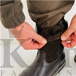 Мини монголки коричневые, войлочная подошва