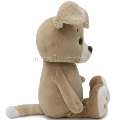 Собака Майк, 25 см, кофейный