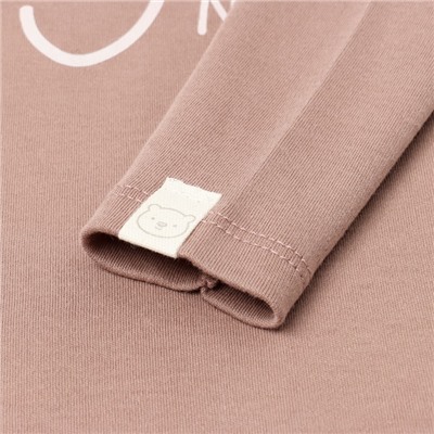 Боди с длинным рукавом «Крошка Я» Fun, рост 68-74 см, бежевое