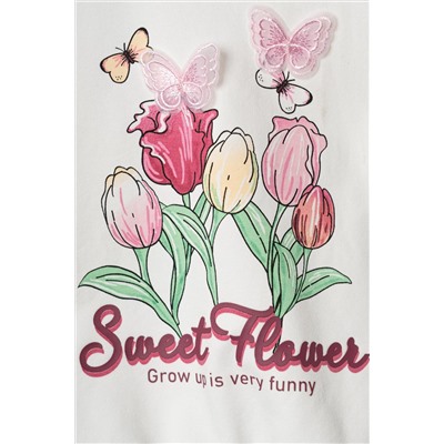 Толстовка детская трикотажная для девочек PLAYTODAY, 1240048