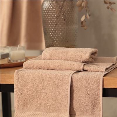 Набор махровых полотенец LoveLife Natural stone, 3 шт.: 70×130.50×80.30×50 см, хлопок 100%