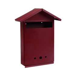 УЦЕНКА Ящик почтовый с замком, вертикальный «Филин», бордовый