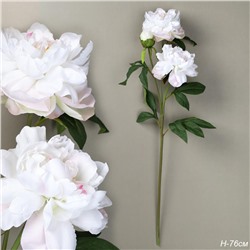 Цветок искусственный Пион белый 76 см / RF-6068 /уп 24/240/