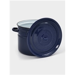 Бак эмалированный, 16 л, без декора, синий