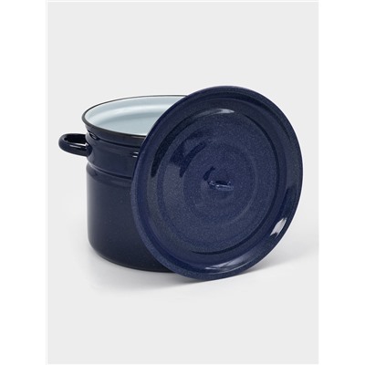 Бак эмалированный, 16 л, без декора, синий