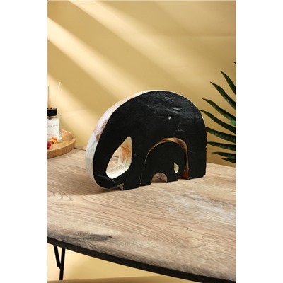 Сувенирный набор «Слониха со слоненком», 24×5×18 см, дерево албезия, бело-коричневый