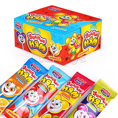 Карамель на палочке с конфетой "Ушастый ням" 8гр*30шт