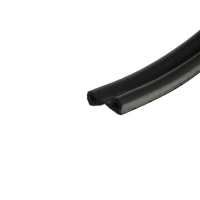 Уплотнитель резиновый ТУНДРА, профиль P, размер 5.5×9 мм, черный, в упаковке 6 м