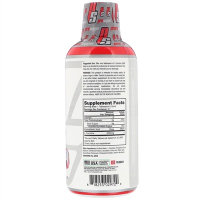 ProSupps, L-карнитин 3000, вкус питайи, 3000 мг, 473 мл (16 жидк. унций)