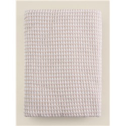 Плед с бахромой SL Home Waffle 130×180 см, бежевый