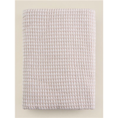 Плед с бахромой SL Home Waffle 130×180 см, бежевый