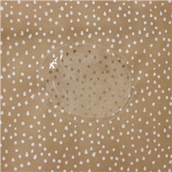 Чехол для одежды Доляна Points, ПВХ окно, 60×120 см, бежевый