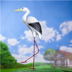 Садовая фигура из полистоуна «Цапля», 13×12×41 см