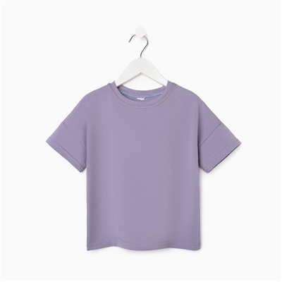 Футболка детская MINAKU:Basic line kids, серая, рост 116 см