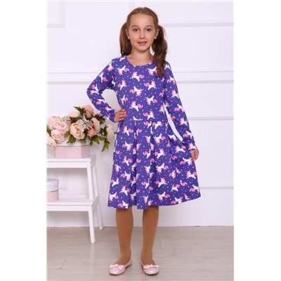 Платье Звездочка Единорожка детское (Сирень)