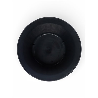 Кашпо для цветов «Ротанг», 6.1 л, d=25.5 см, h=18.9 см, пластиковое, с поддоном, серое