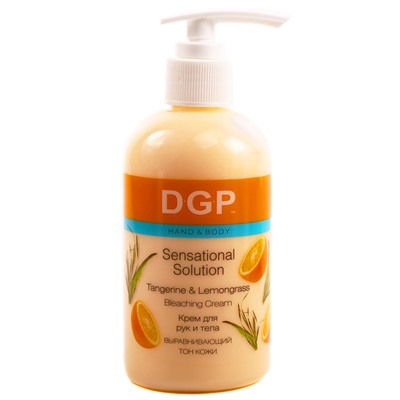 DGP Крем для рук и тела выравнивающий тон кожи  Tangerine & Lemongrass 260 мл