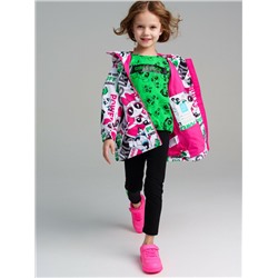 Куртка текстильная с полиуретановым покрытием для девочек (ветровка)