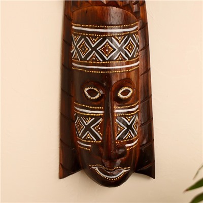 Маска «Абориген», 50×12×4 см, дерево