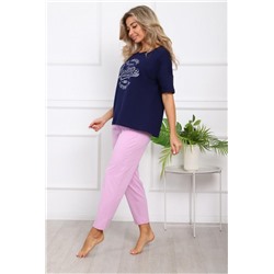 1018 Пижама (Синий, фиолетовый)