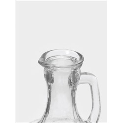 Бутылка для соусов и масла Доляна «Парфе», 180 мл, 9.5×14 см, с пробковой крышкой, стекло, прозрачная